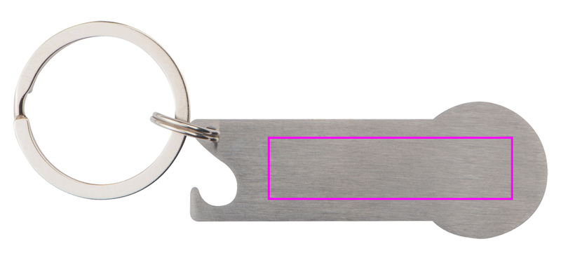 Brelok metalowy otwieracz do butelek z żetonem RODNEY