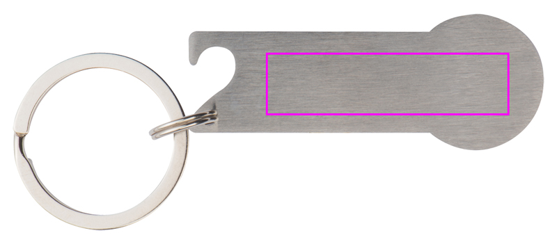 Brelok metalowy otwieracz do butelek z żetonem RODNEY