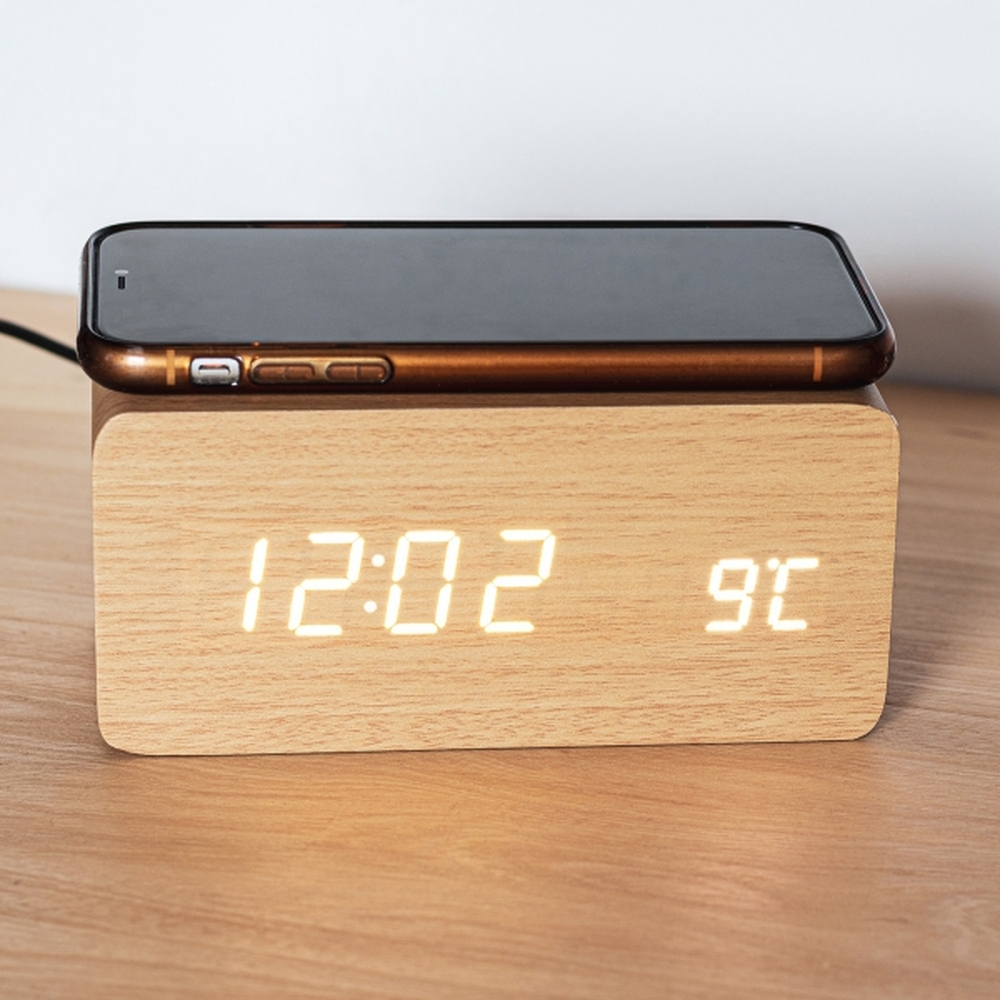 Zegar z ładowarką indukcyjną DELILAH