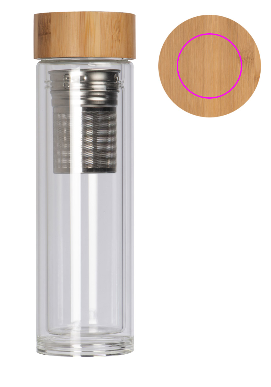 Butelka szklana termiczna 420 ml HENDRIK