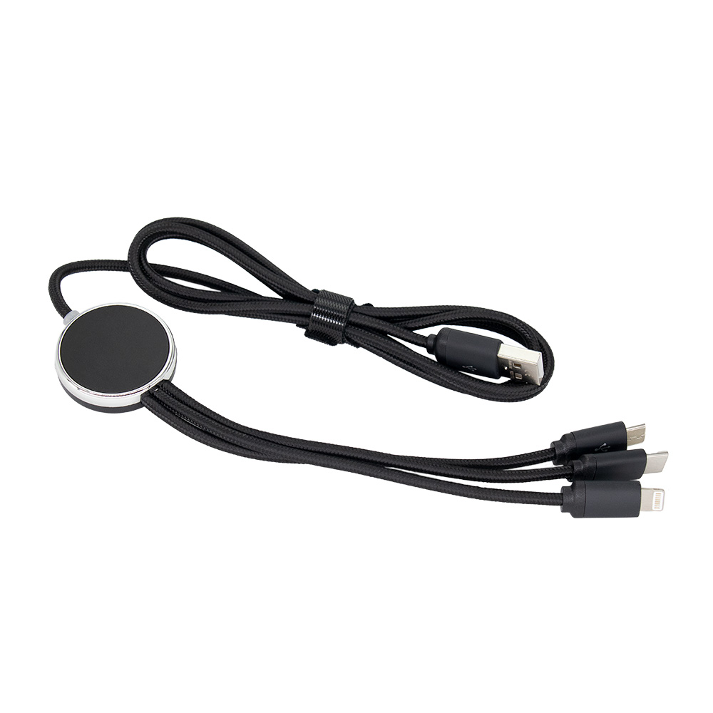 Kabel 3w1 z podświetlanym logo długi 120 cm, W201TG