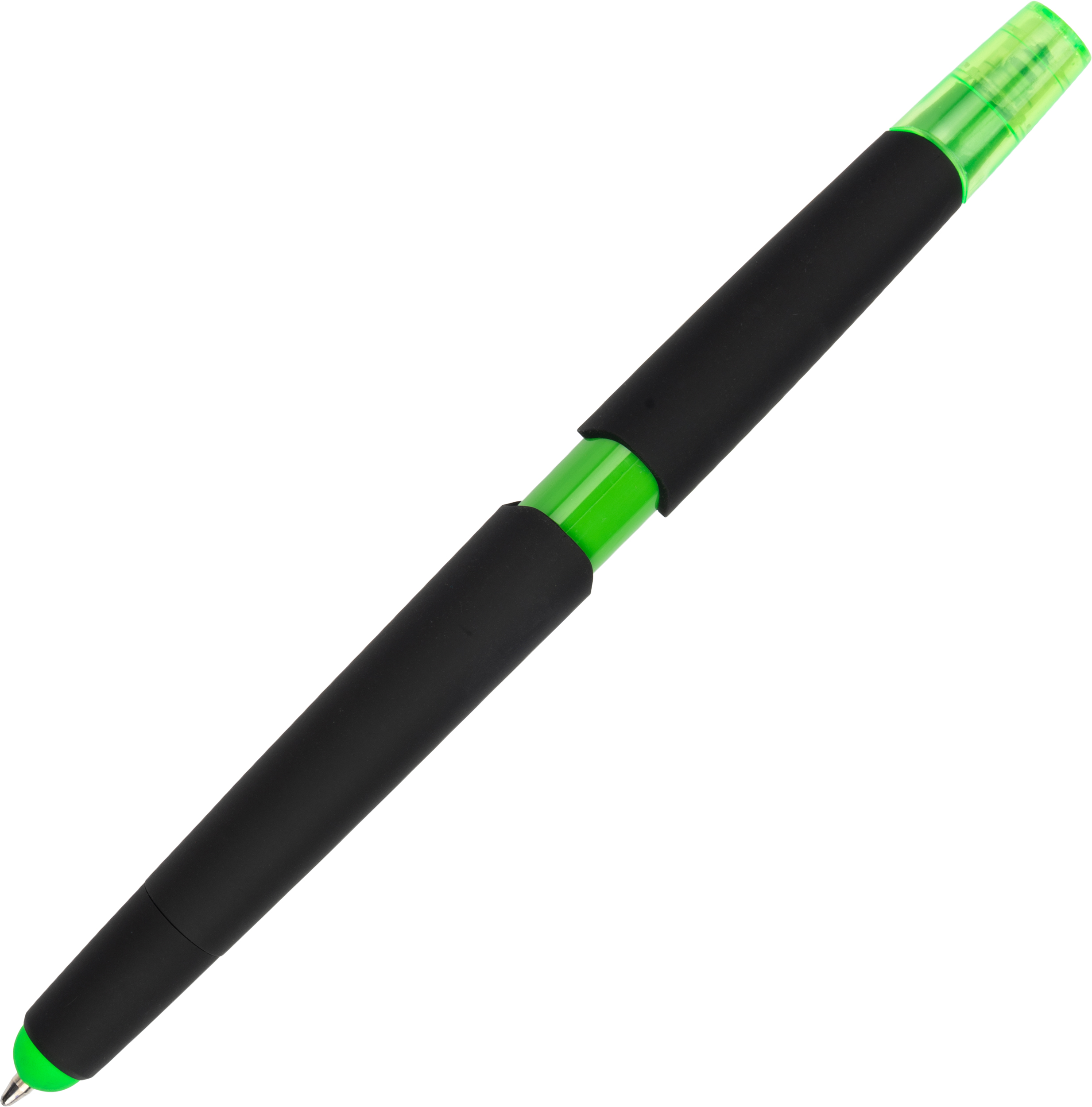 Długopis plastikowy z zakreślaczem touch pen EMMETT