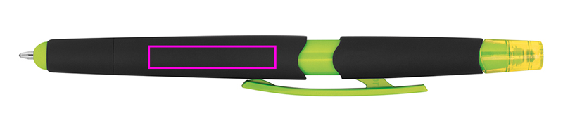 Długopis plastikowy z zakreślaczem touch pen EMMETT