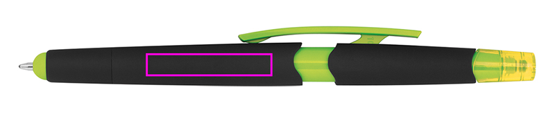 Długopis plastikowy z zakreślaczem touch pen EMMETT