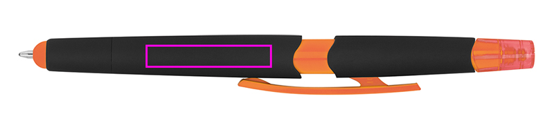 Długopis plastikowy z zakreślaczem touch pen EMMETT