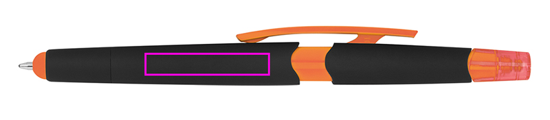 Długopis plastikowy z zakreślaczem touch pen EMMETT