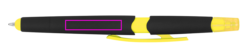 Długopis plastikowy z zakreślaczem touch pen EMMETT