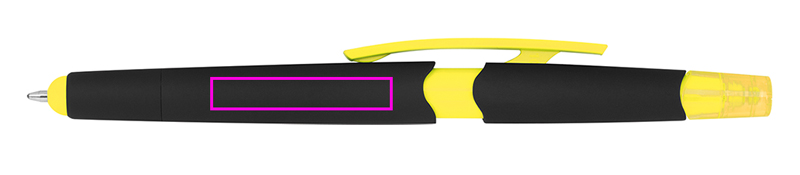 Długopis plastikowy z zakreślaczem touch pen EMMETT