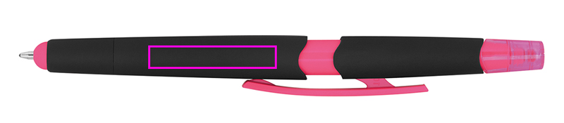 Długopis plastikowy z zakreślaczem touch pen EMMETT