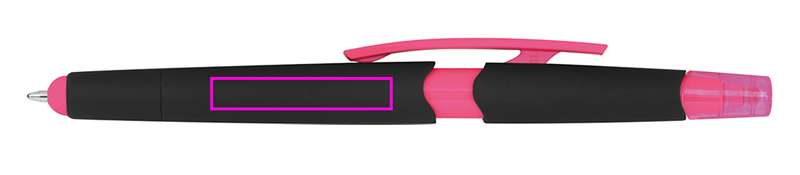 Długopis plastikowy z zakreślaczem touch pen EMMETT