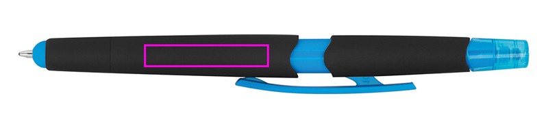 Długopis plastikowy z zakreślaczem touch pen EMMETT