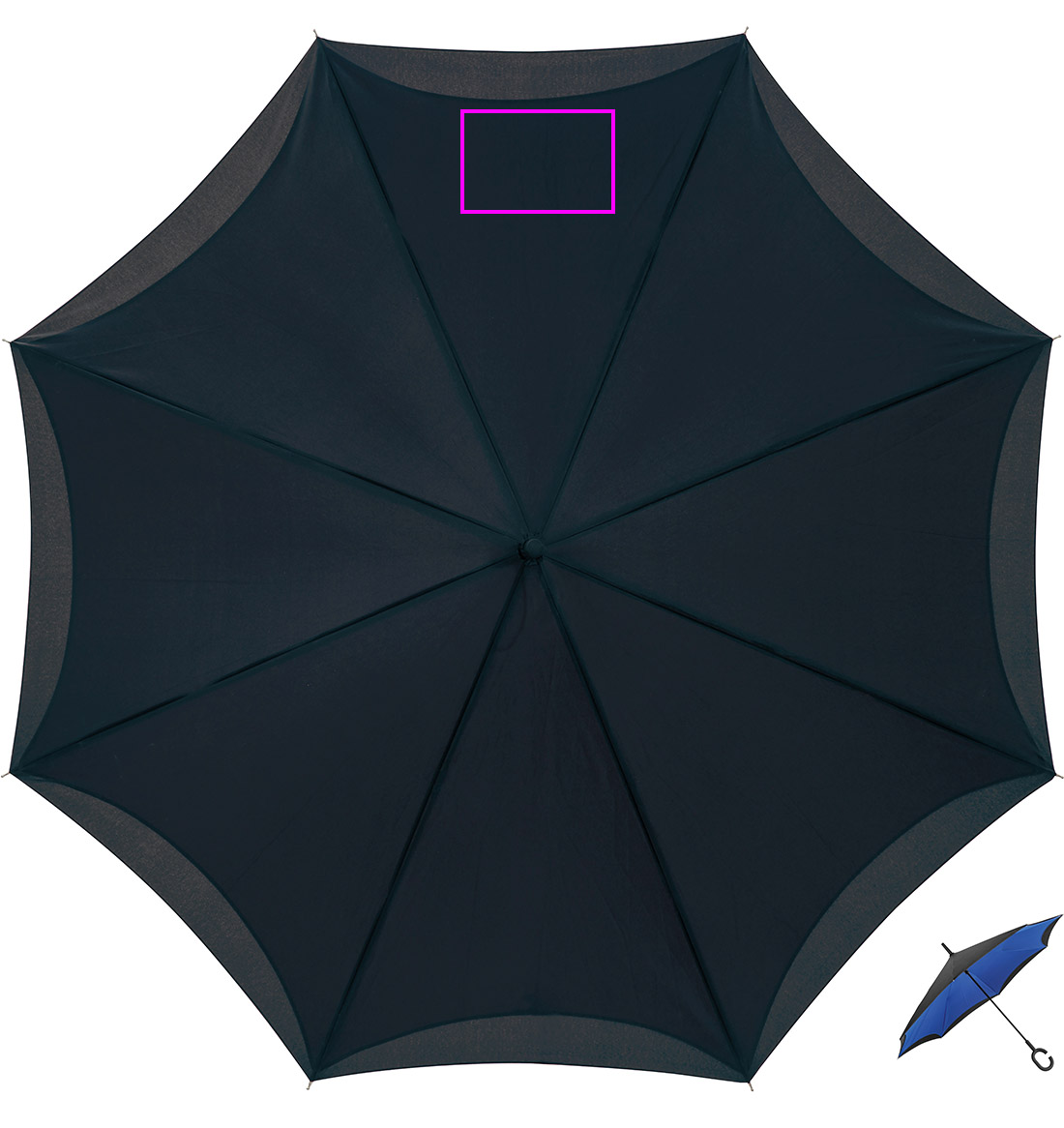 Parasol manualny odwrócony ø120 cm OLIVIA