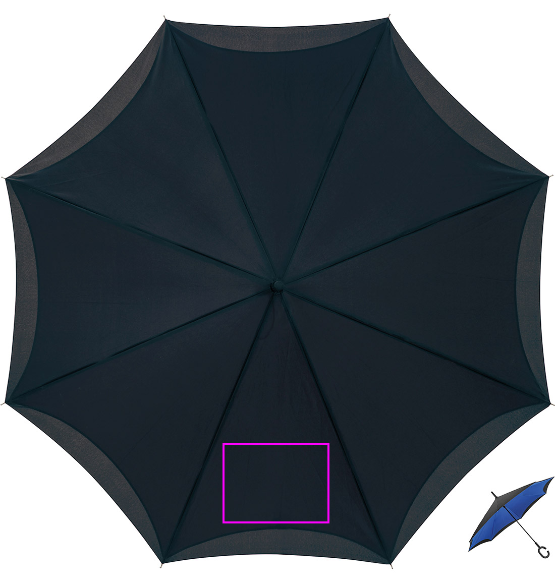 Parasol manualny odwrócony ø120 cm OLIVIA