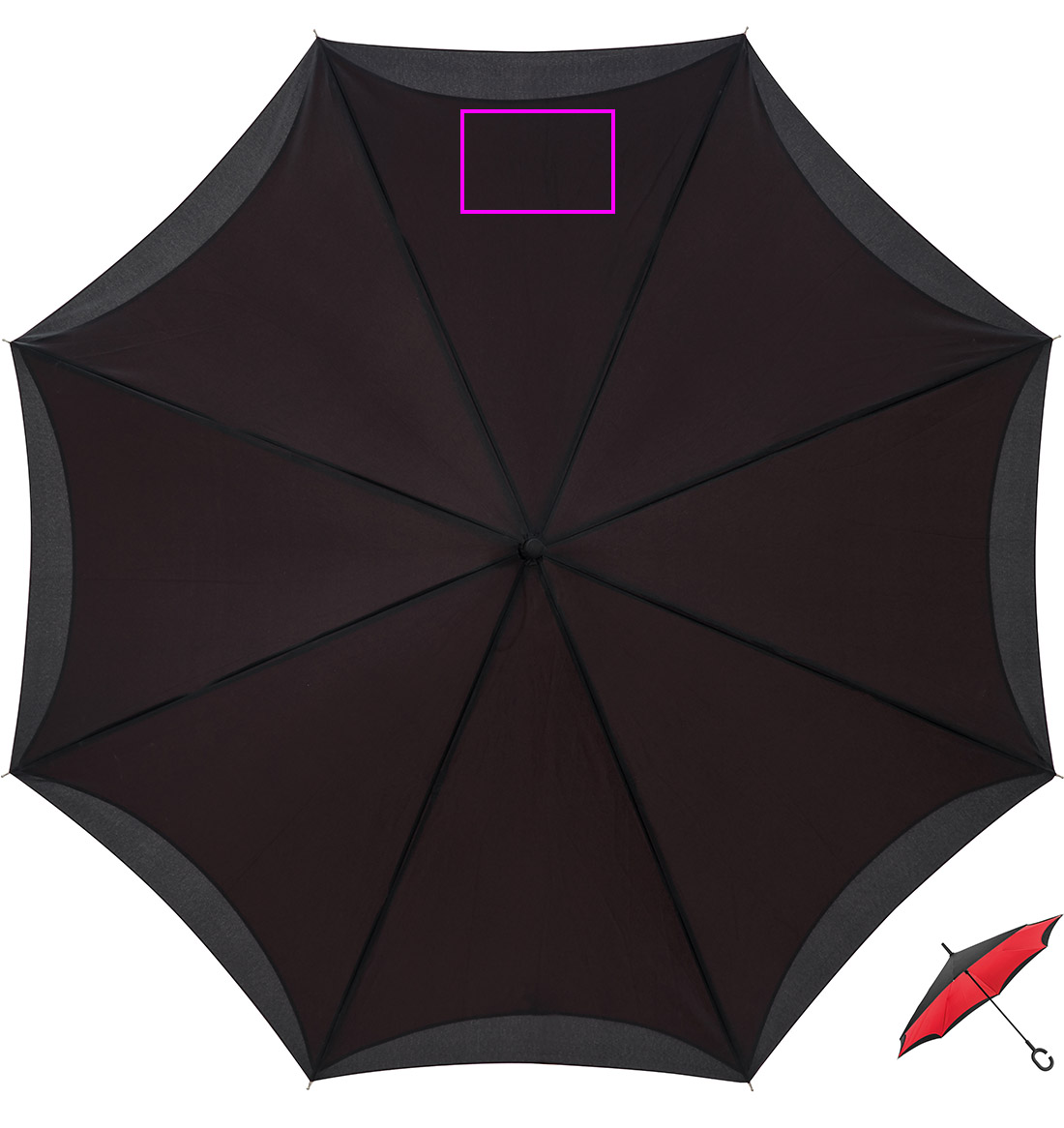 Parasol manualny odwrócony ø120 cm OLIVIA