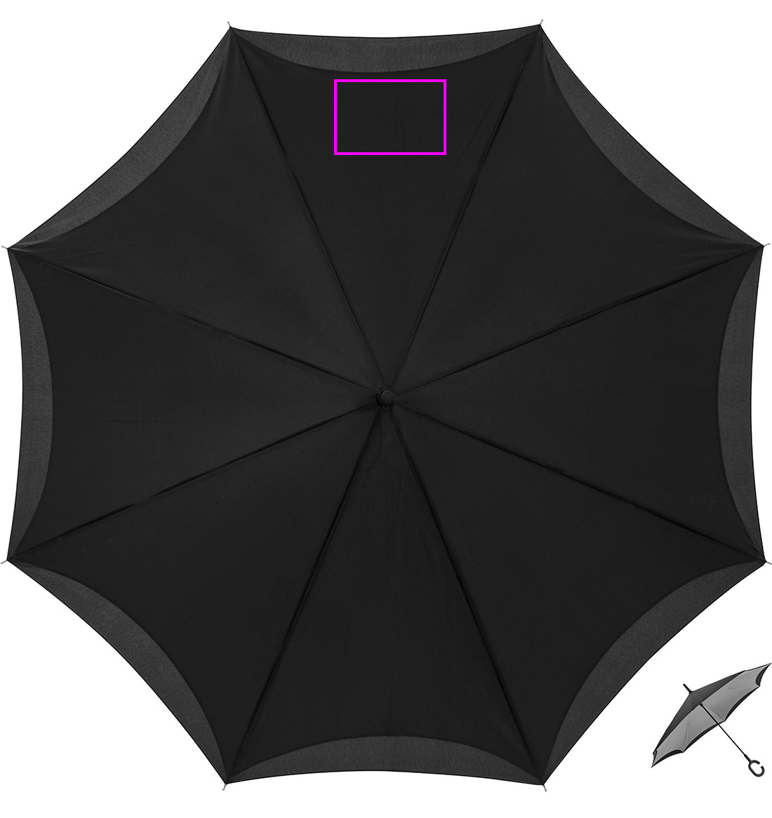 Parasol manualny odwrócony ø120 cm OLIVIA