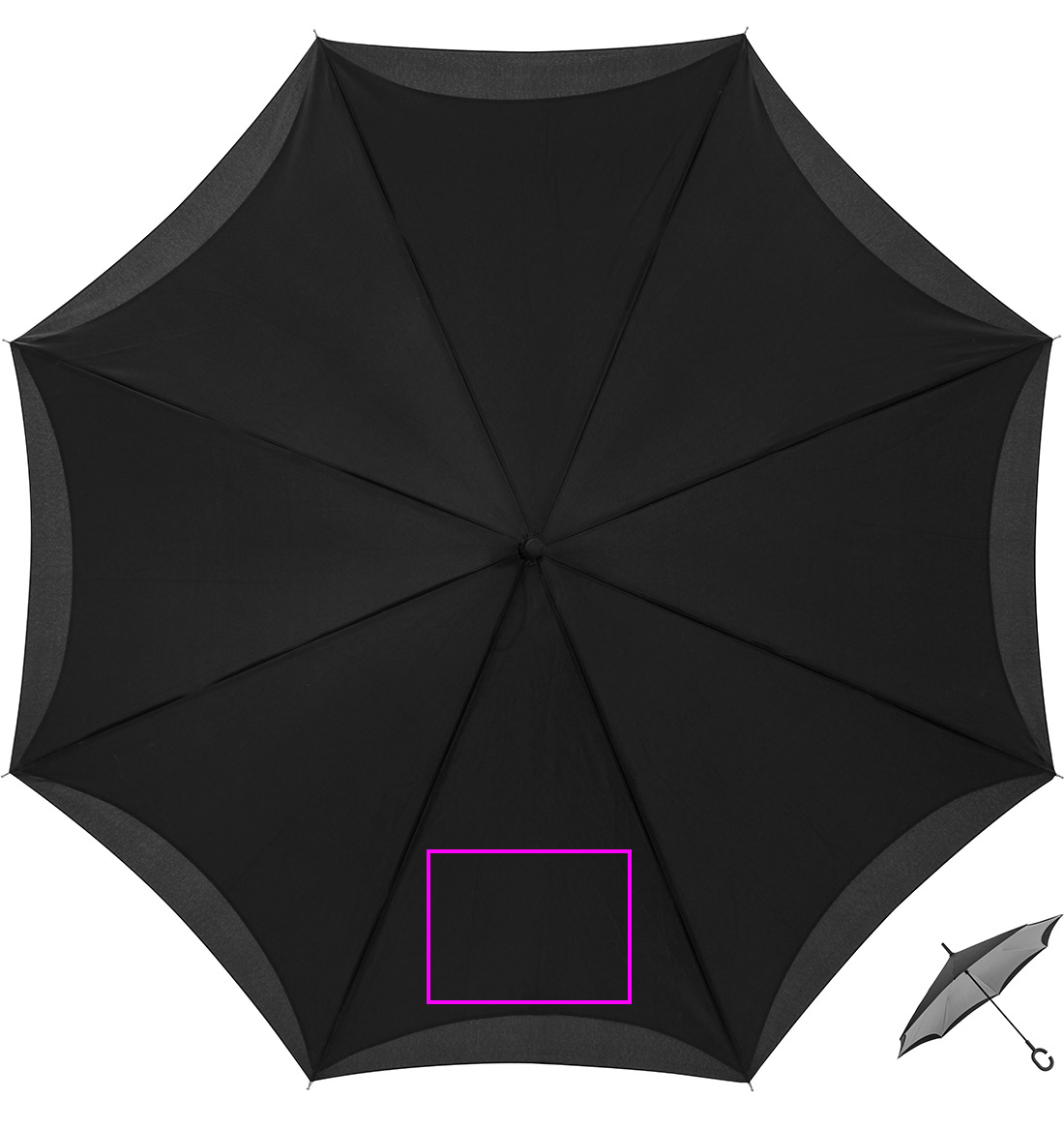 Parasol manualny odwrócony ø120 cm OLIVIA