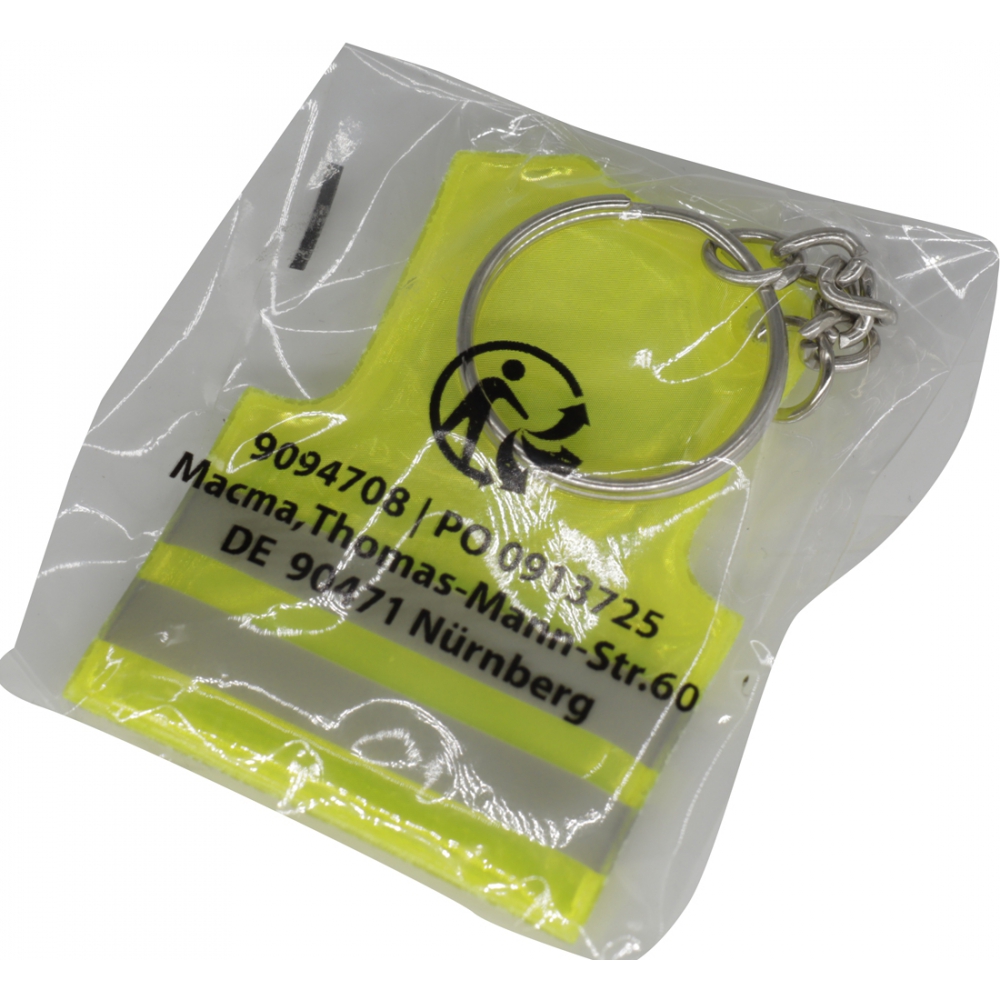 Brelok odblaskowy kamizelka MIRIAM