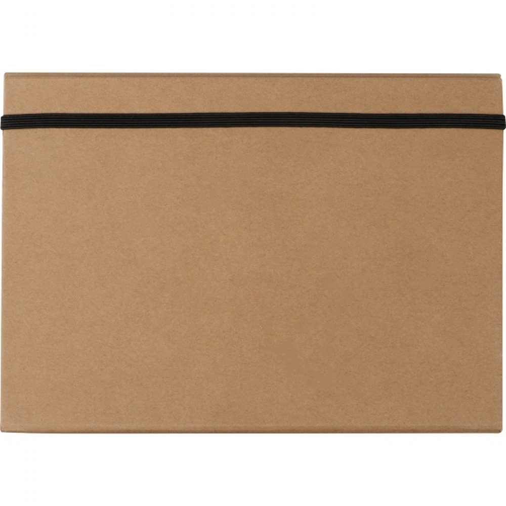 Folder z notatnikiem w linie i przyborami do pisania CALVIN