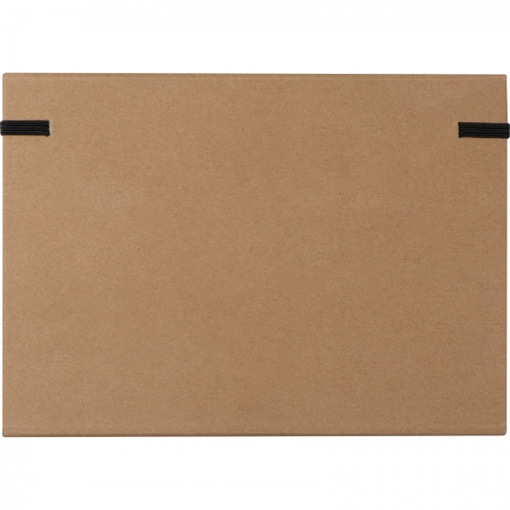 Folder z notatnikiem w linie i przyborami do pisania CALVIN