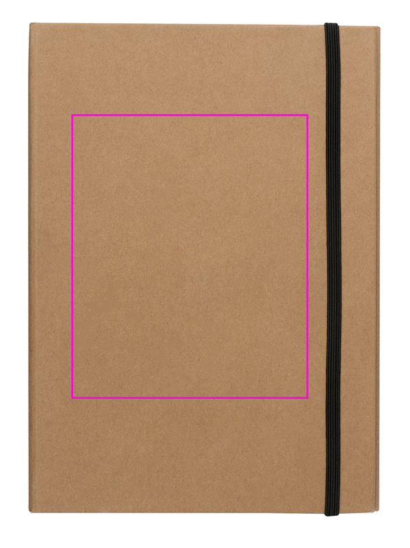 Folder z notatnikiem w linie i przyborami do pisania CALVIN