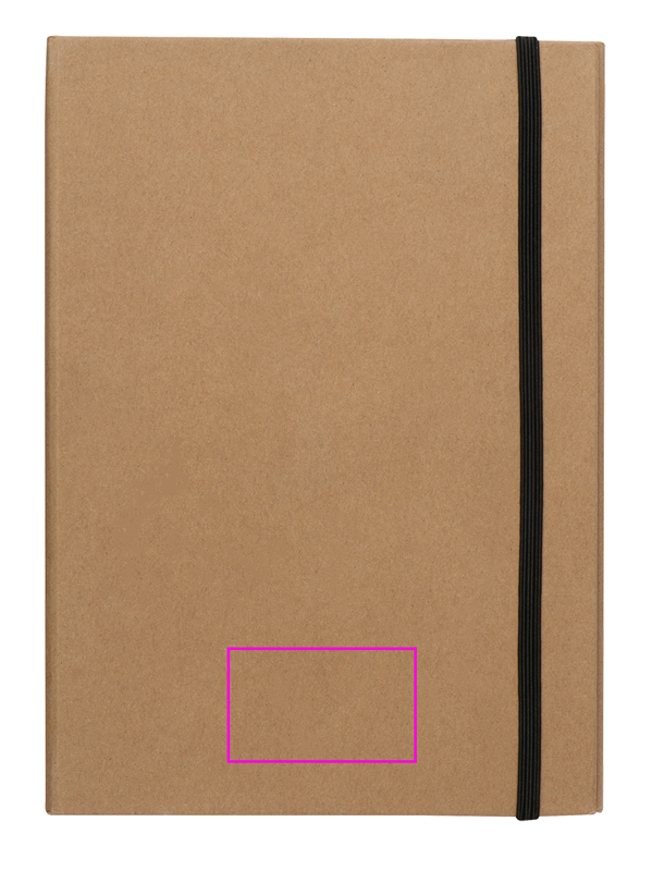 Folder z notatnikiem w linie i przyborami do pisania CALVIN