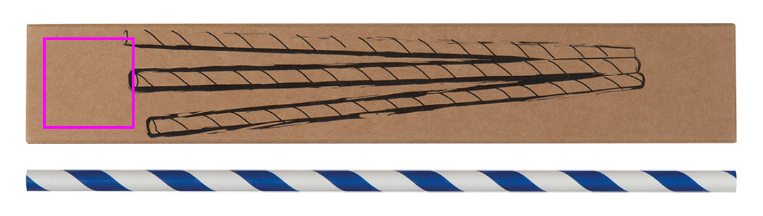 Słomki do napojów tekturowe 10 szt. LINA