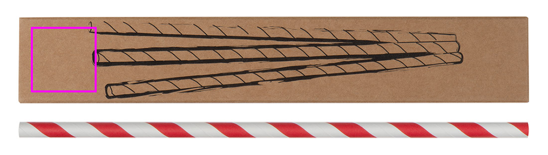 Słomki do napojów tekturowe 10 szt. LINA