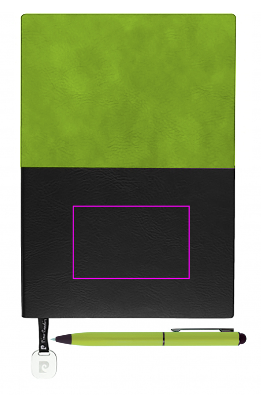 Notatnik A5 w kropki i długopis REPORTER Pierre Cardin