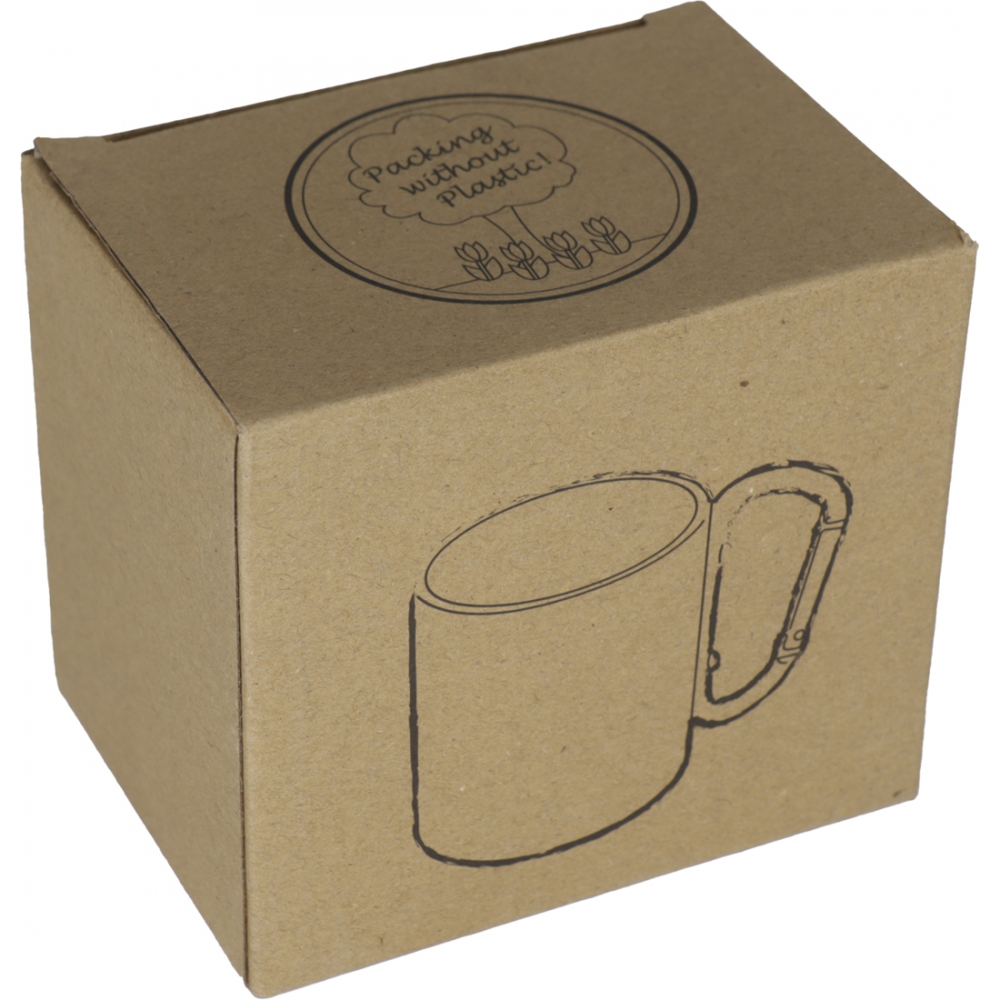 Kubek metalowy z karabińczykiem 200 ml ANGELICA