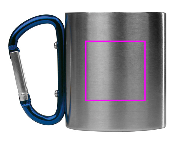 Kubek metalowy z karabińczykiem 200 ml ANGELICA