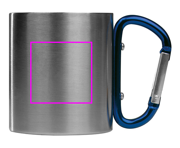 Kubek metalowy z karabińczykiem 200 ml ANGELICA