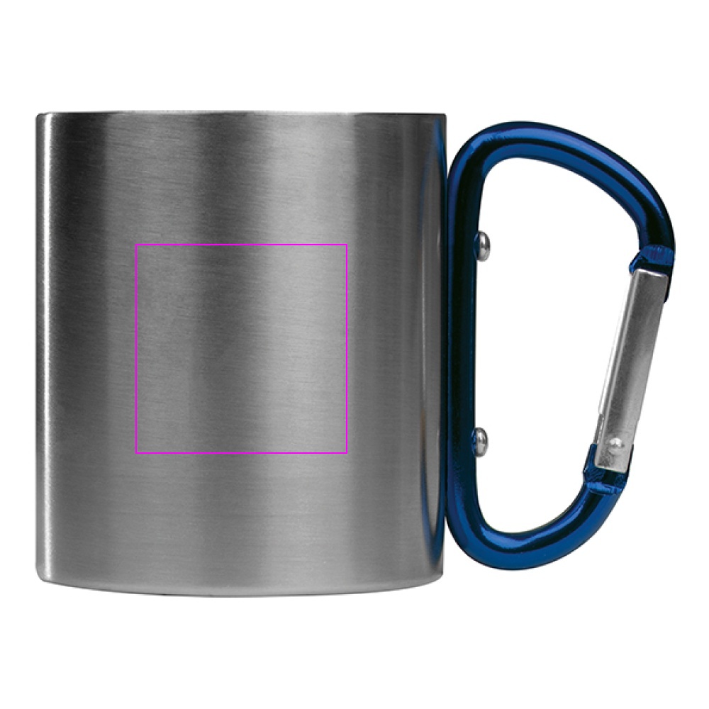 Kubek metalowy z karabińczykiem 200 ml ANGELICA