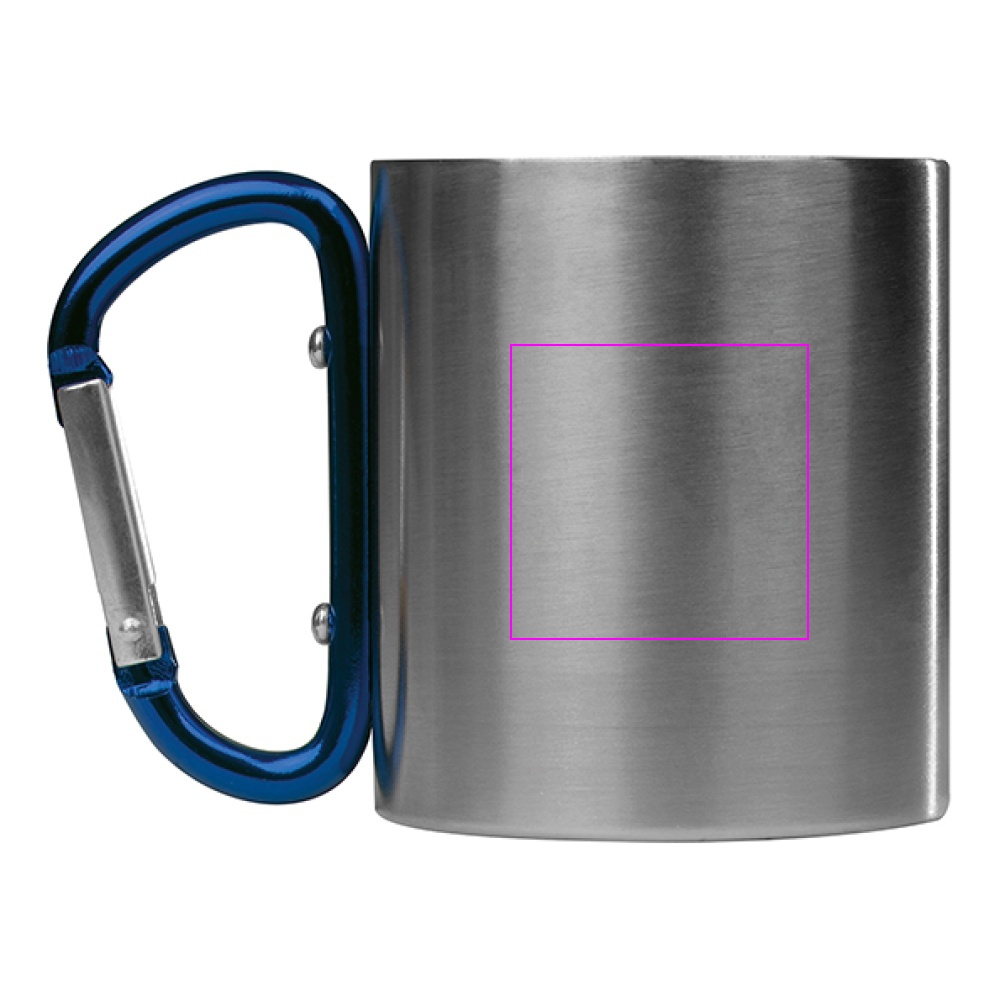 Kubek metalowy z karabińczykiem 200 ml ANGELICA
