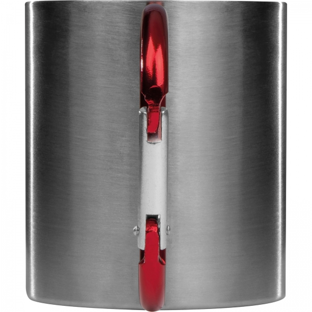 Kubek metalowy z karabińczykiem 200 ml ANGELICA