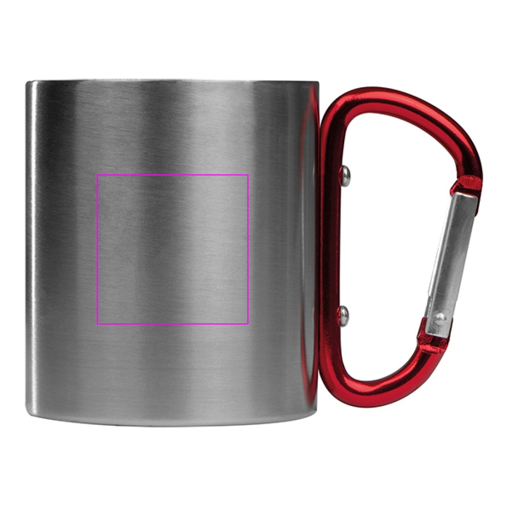 Kubek metalowy z karabińczykiem 200 ml ANGELICA