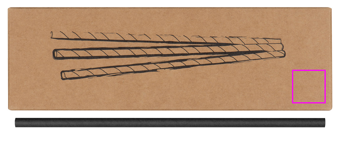 Słomki do napojów tekturowe 100 szt. CARTER