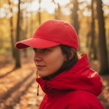 Czapka z daszkiem bawełniana 6 paneli, 260 g/m² CURTIS