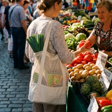 Torba bawełniana z siateczką 150 g/m2 BENEDIKT