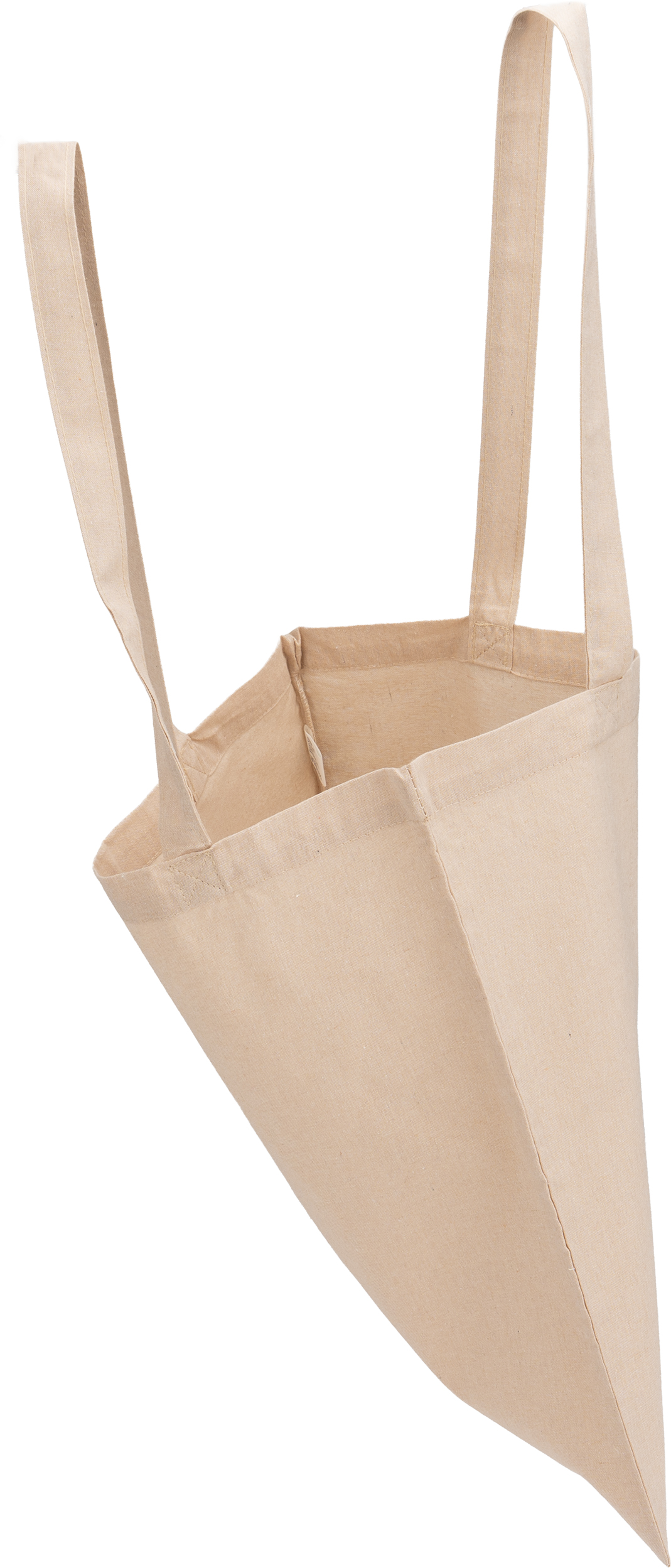 Torba bawełniana z recyklingu z długimi uszami 140 g/m2 LAMBERTO