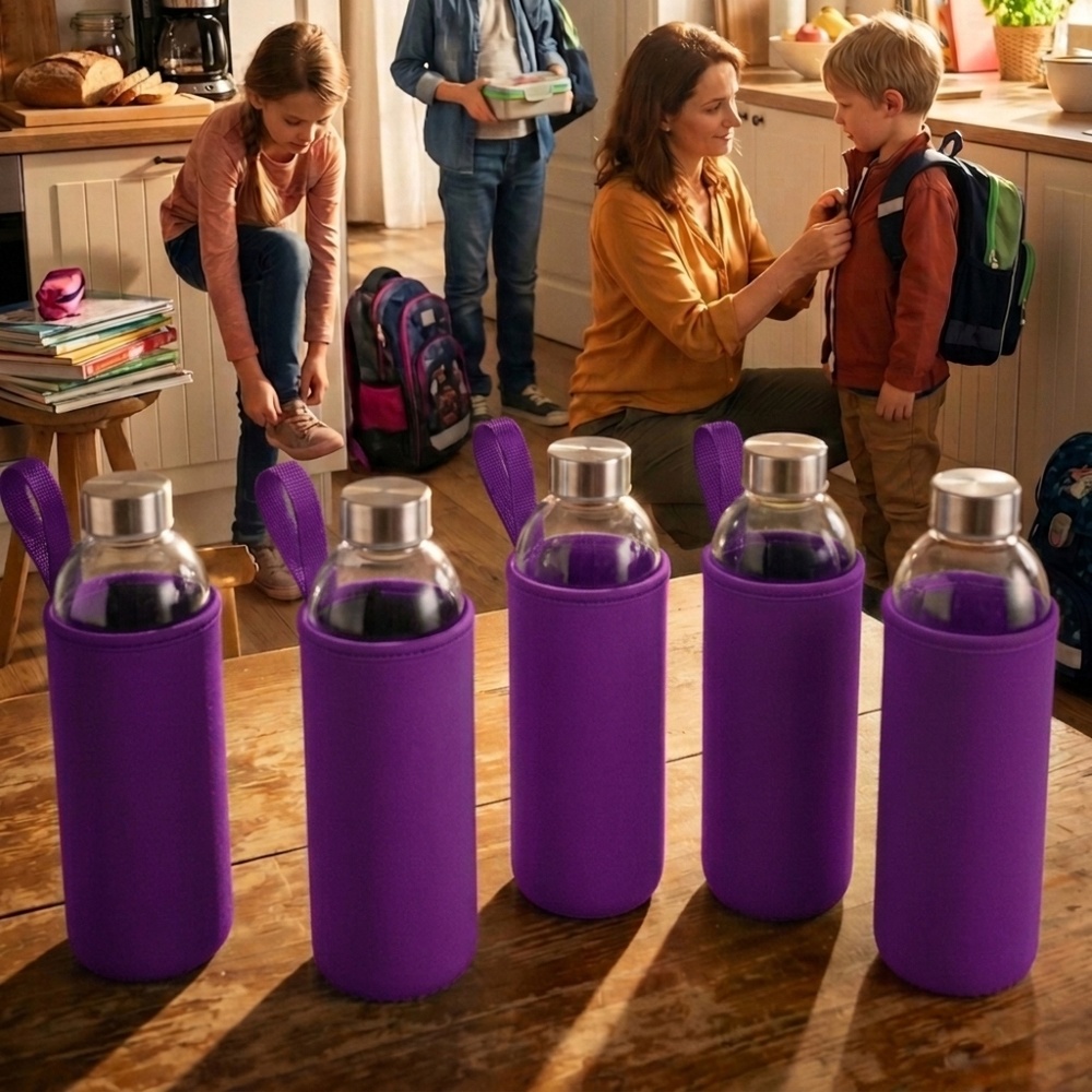 Butelka szklana z pokrowcem 1000 ml JESSICA