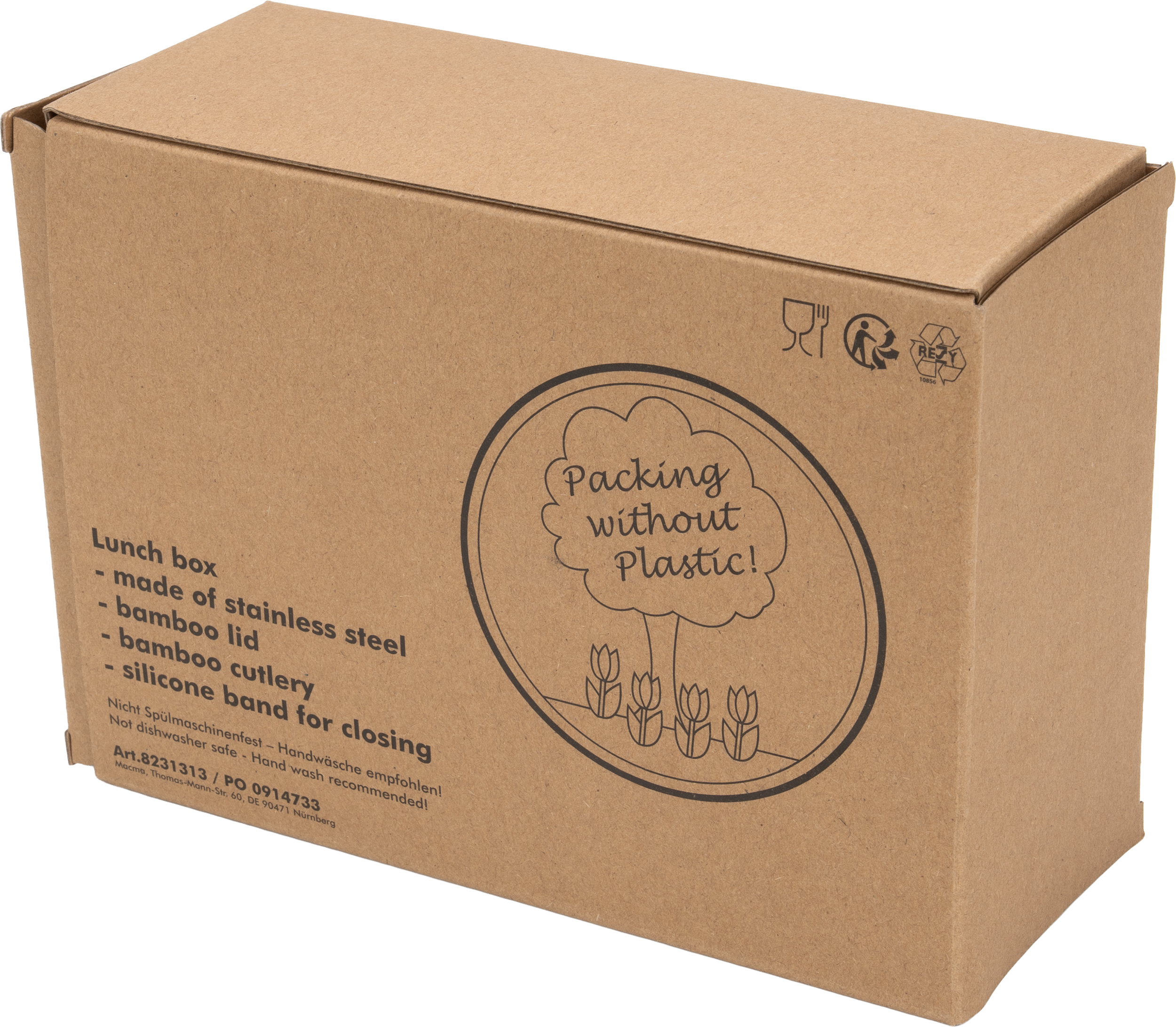 Lunch box ze sztućcami 950 ml JULIANA