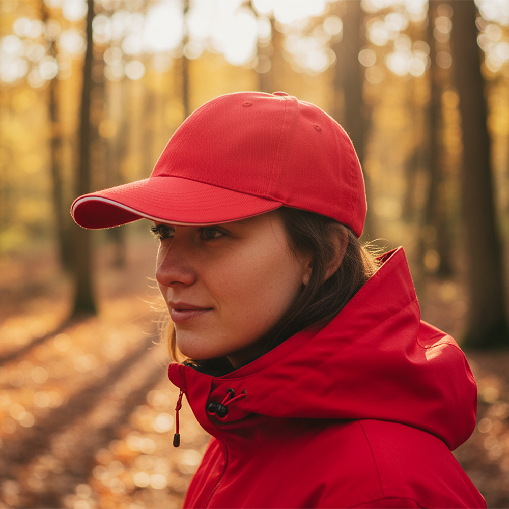 Czapka z daszkiem bawełniana 6 paneli, 260 g/m² CURTIS