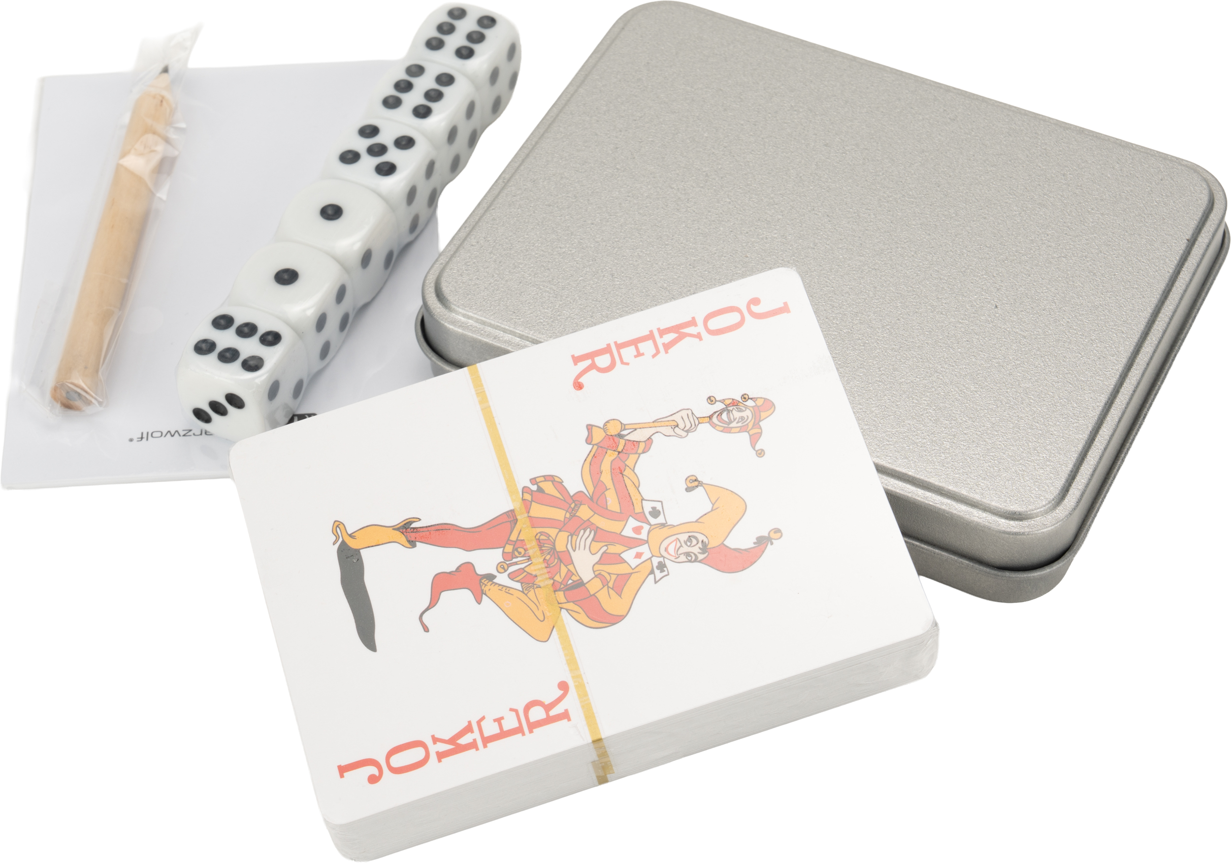 Zestaw do gry w karty i kości YARRA Schwarzwolf