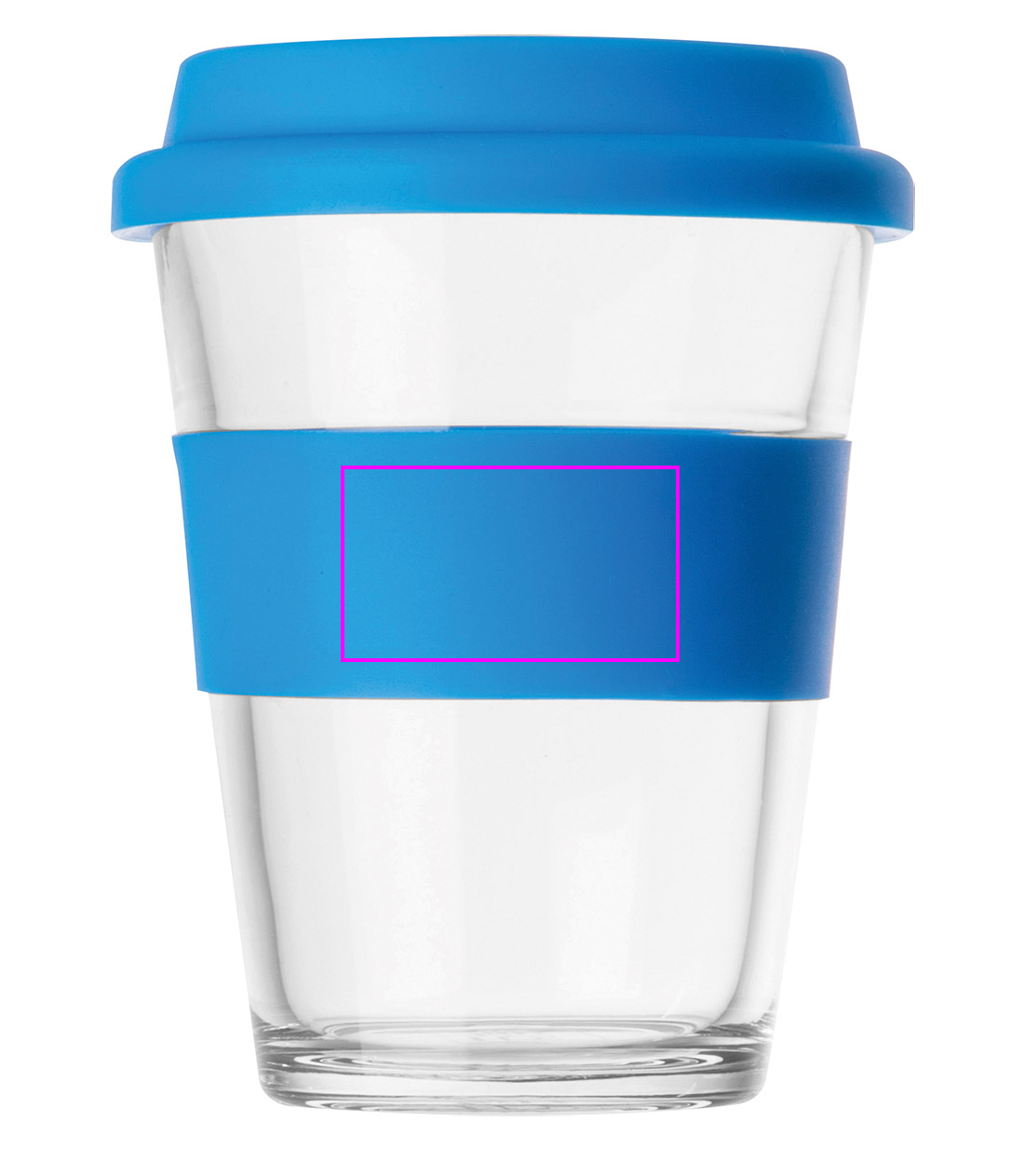 Kubek szklany z pokrywką 300 ml AMANDA