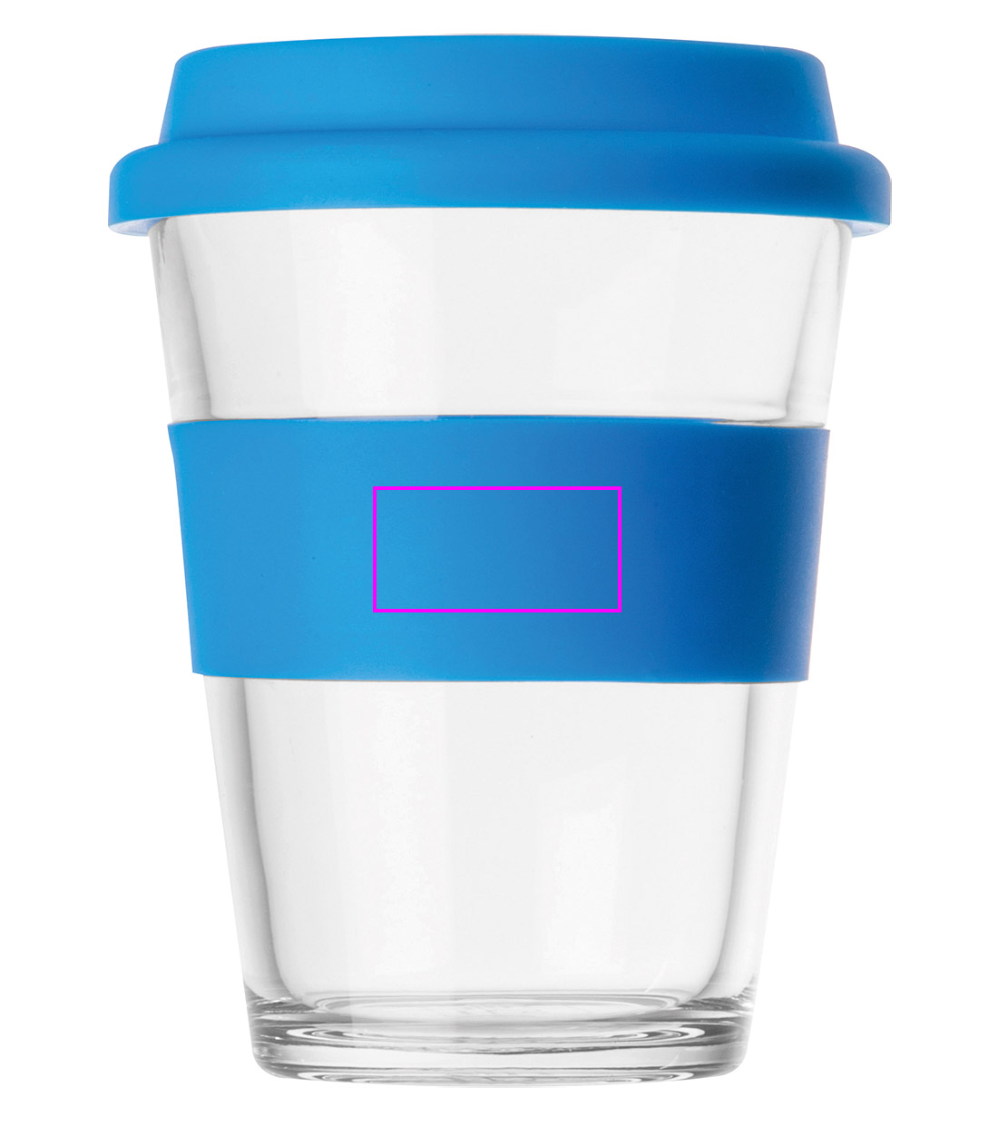 Kubek szklany z pokrywką 300 ml AMANDA