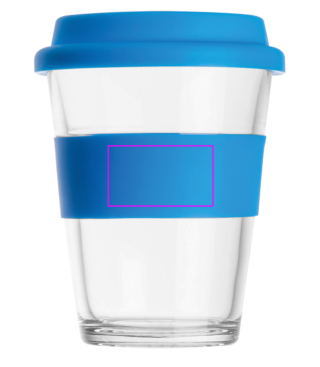 Kubek szklany z pokrywką 300 ml AMANDA