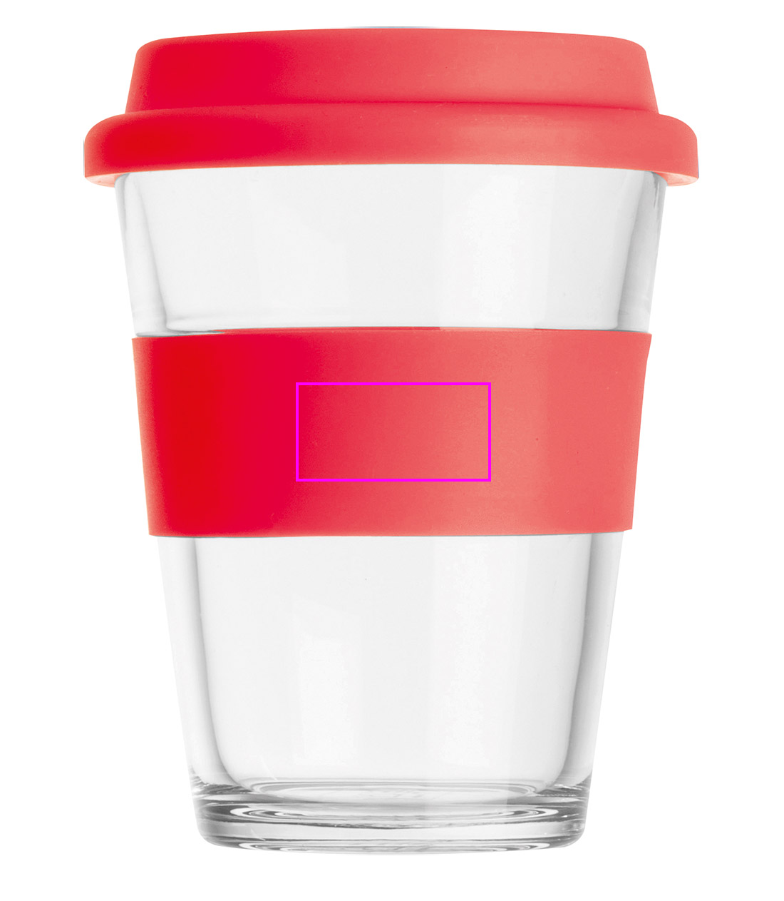 Kubek szklany z pokrywką 300 ml AMANDA