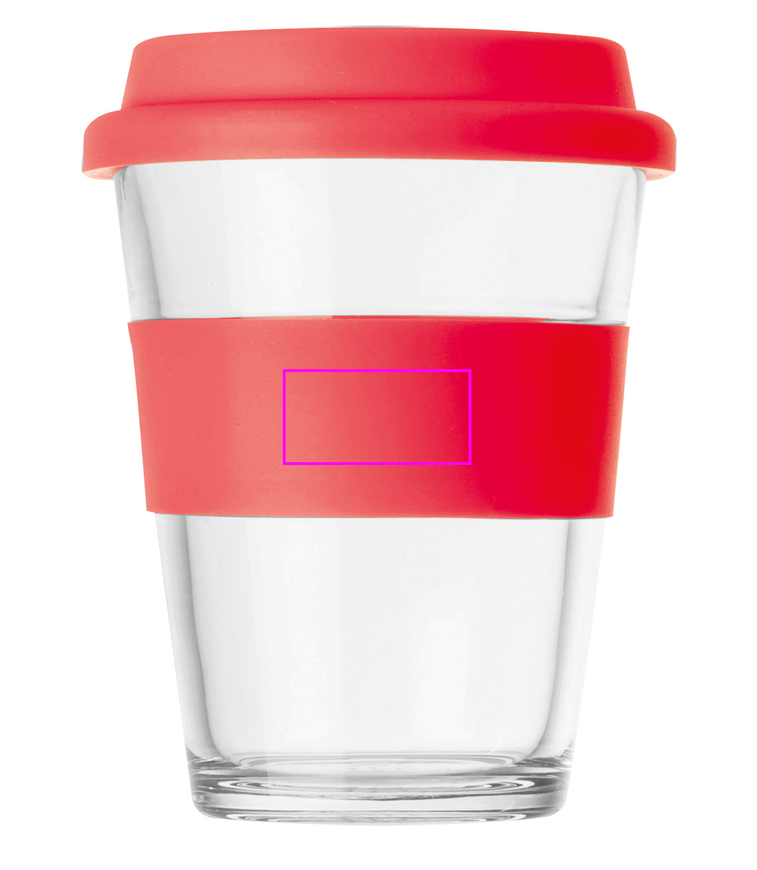 Kubek szklany z pokrywką 300 ml AMANDA