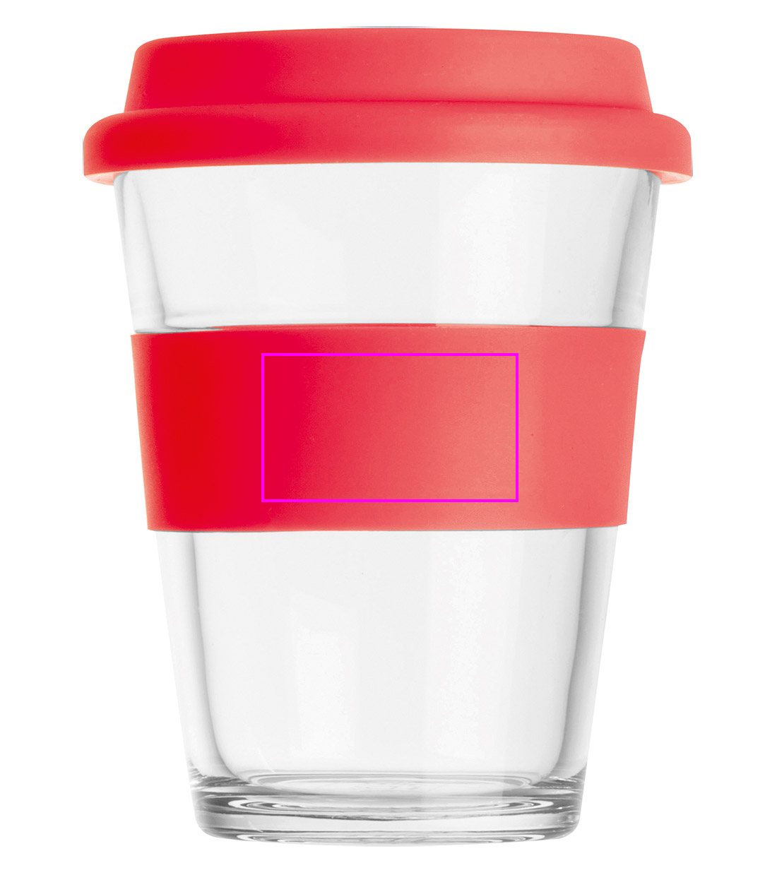 Kubek szklany z pokrywką 300 ml AMANDA