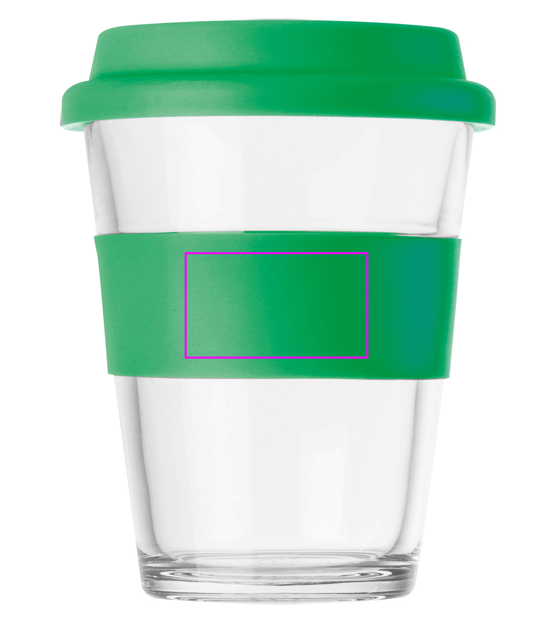 Kubek szklany z pokrywką 300 ml AMANDA